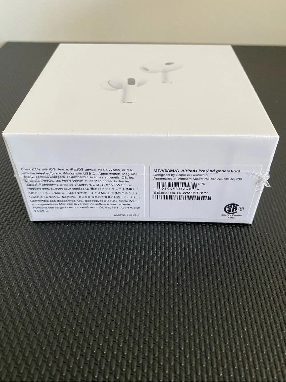 Apple White AirPods Pro Gen 2 with Charging Case Box